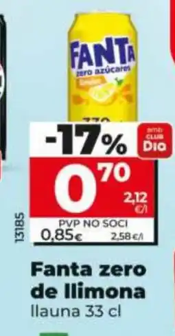 Maxi Dia FANTA zero de llimona oferta