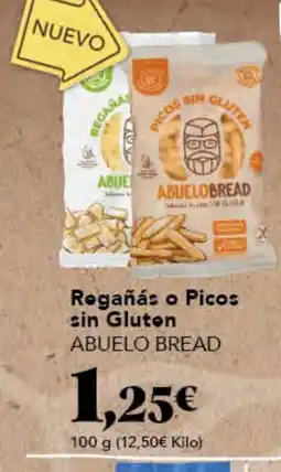 Gadis ABUELO BREAD Rogañás o Picos sin Gluten oferta