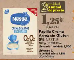 Gadis NESTLE Papilla Croma Arroz sin Gluten oferta