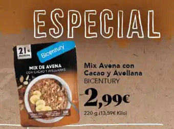 Gadis BICENTURY Mix Avena con Cacao y Avellana oferta