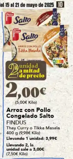 Gadis FINDUS Arroz con Pollo Congelado Salto oferta