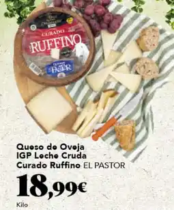 Gadis EL PASTOR Queso de Ovoja IGP Locho Cruda Curado Ruffino oferta