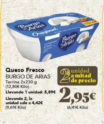 Gadis BURGO DE ARIAS Queso Fresco oferta