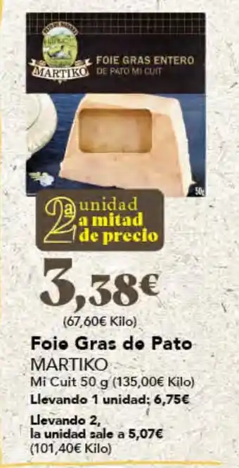 Gadis MARTIKO Foie Gras do Pato oferta