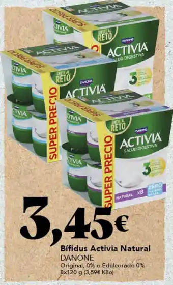 Gadis DANONE Bífidus Activia Natural oferta
