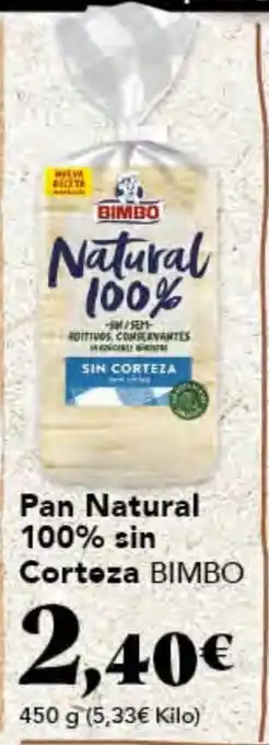 Gadis BIMBO Pan Natural 100% sin oferta