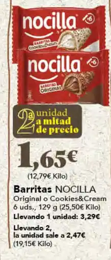 Gadis NOCILLA Barritas oferta