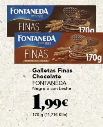 Gadis FONTANEDA Galletas Finas Chocolate oferta