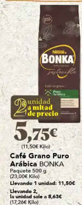 Gadis BONKA Café Grano Puro Arábica oferta