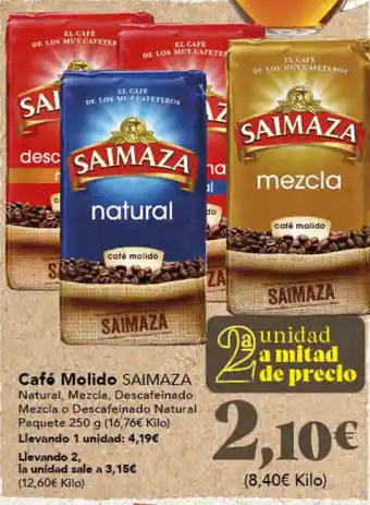 Gadis SAIMAZA café molido oferta