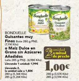 Gadis BONDUELLE Guisantes muy oferta