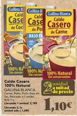 Gadis GALLINA BLANCA Caldo Casero 100% Natural oferta