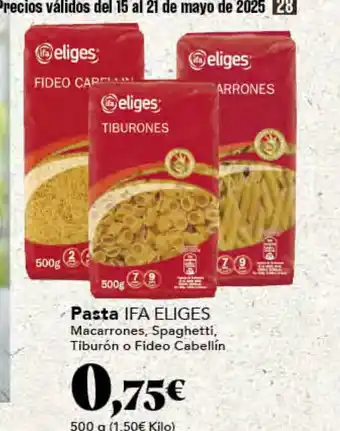 Gadis IFA ELIGES Pasta oferta