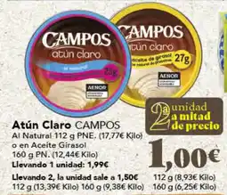 Gadis CAMPOS atún claro oferta