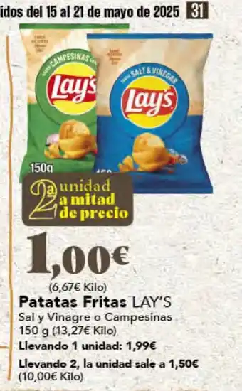 Gadis LAY'S Patatas Fritas oferta