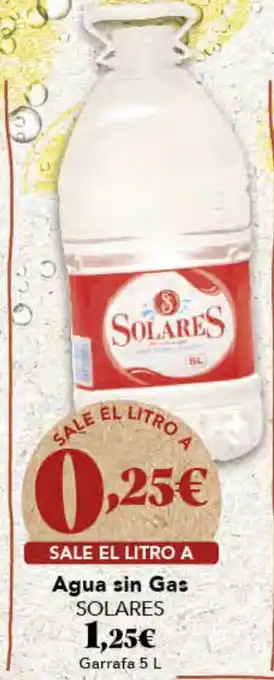Gadis SOLARES Agua sin Gas oferta