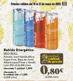 Gadis RED BULL Bobida Energética oferta