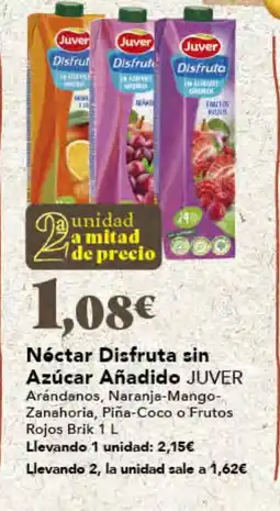 Gadis JUVER Néctar Disfruta sin Azúcar Añadido oferta