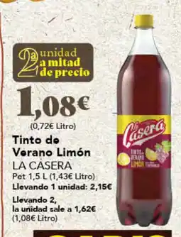 Gadis LA CASERA Tinto do Verano Limón oferta