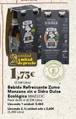 Gadis MAELOC Bobida Refrescante Zumo Manzana sin o Sidra Dulco oferta