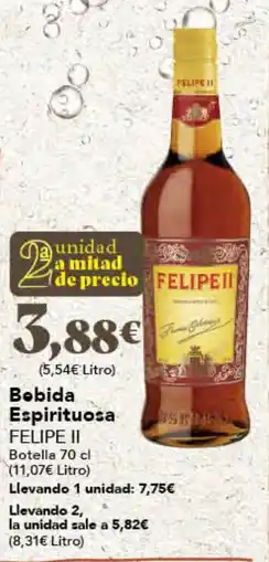 Gadis FELIPE II Bebida Espirituosa oferta
