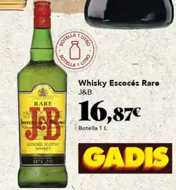 Gadis J&B Whisky Escocés Rare oferta