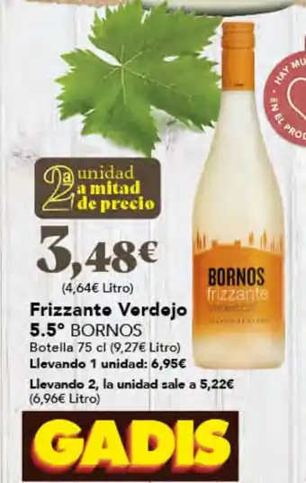 Gadis BORNOS Frizzante Verdejo Vide oferta