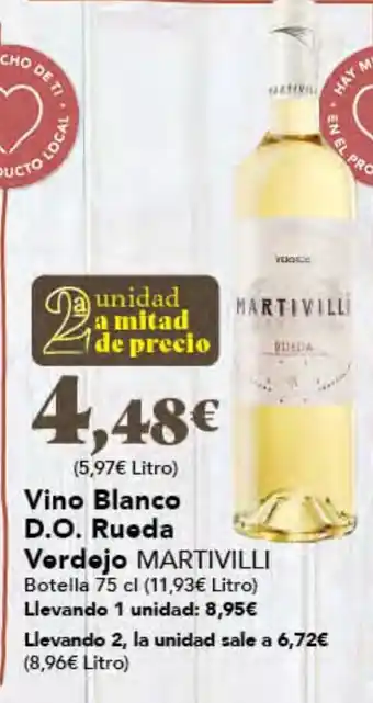 Gadis MARTIVILLI Vino Blanco D.O. Rueda oferta
