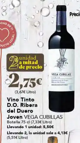 Gadis VEGA CUBILLAS Vino Tinto D.O. Ribora Ddel Duero oferta