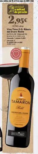 Gadis ALTOS DE TAMARON Vino Tinto D.O. Ribera del Duero Roble oferta