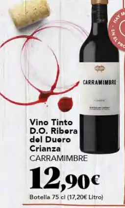 Gadis CARRAMIMBRE Vino Tinto D.O. Ribera del Duero oferta