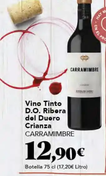 Gadis CARRAMIMBRE Vino Tinto D.O. Ribera del Duero oferta