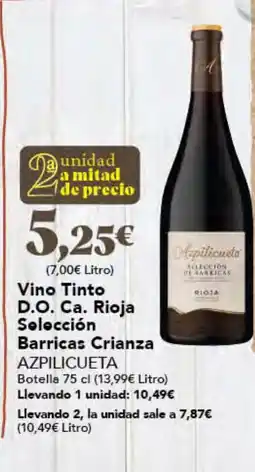 Gadis AZPILICUETA Vino Tinto D.O. Ca. Rioja Selección oferta
