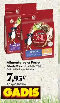 Gadis PURINA ONE Alimento para Porro Mod/Max oferta