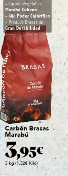 Gadis Carbón Brasas Marabú oferta