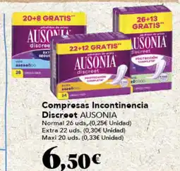 Gadis AUSONIA Compresas Incontinencia Discreet oferta