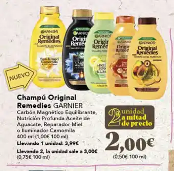 Gadis GARNIER Champú Original Remedies oferta