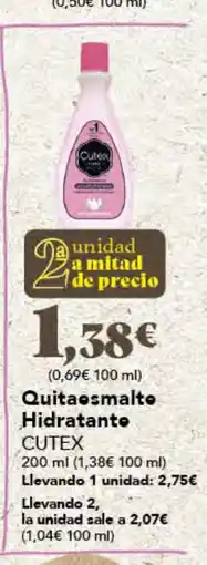 Gadis CUTEX Quitaesmalte Hidratante oferta