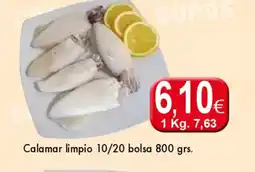Congelados Copos Calamar limpio oferta