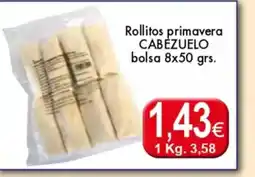 Congelados Copos CABĖZUELO Rollitos primavera oferta