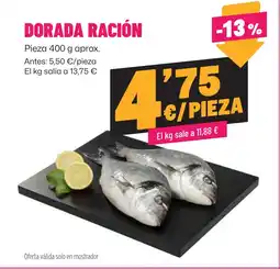 AhorraMas Dorada ración oferta