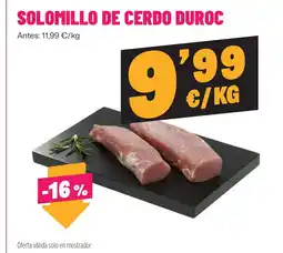 AhorraMas Solomillo de cerdo duroc oferta