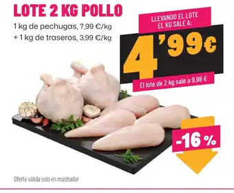 AhorraMas Lote pollo oferta