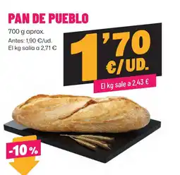 AhorraMas Pan de pueblo oferta