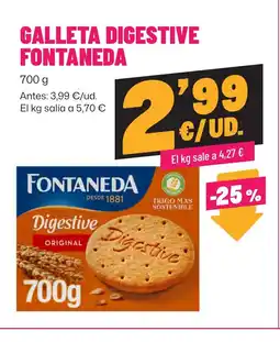 AhorraMas FONTANEDA Galleta digestive oferta