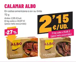 AhorraMas ALBO Calamar oferta