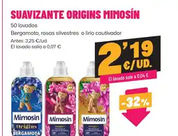 AhorraMas MIMOSÍN Suavizante origins oferta