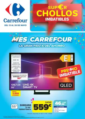 Carrefour SAMSUNG TV 55" TQ55Q77DATX oferta