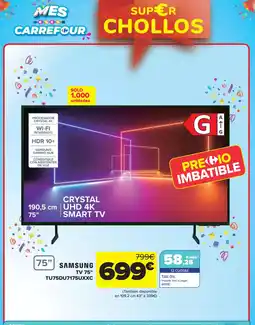 Carrefour SAMSUNG TV 75" TU75DU7175UXXC oferta