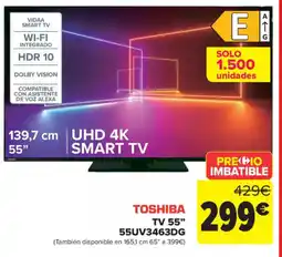 Carrefour TOSHIBA TV 55" 55UV3463DG oferta